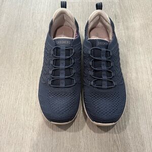 Skechers Dark Blue Knit Sneakers